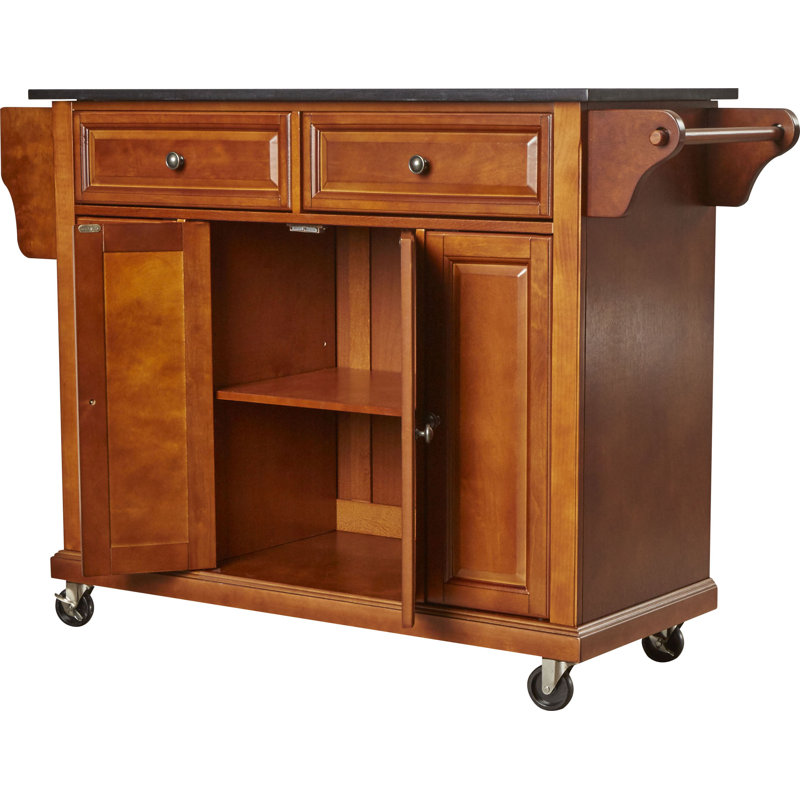 Three Posts™ Royce Granite Kitchen Island & Reviews Wayfair